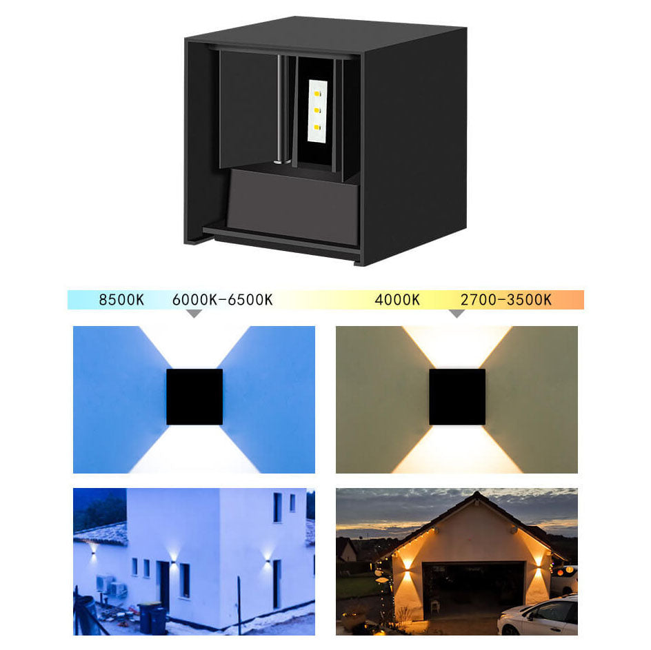 Black Aluminum Patio Outdoor Light