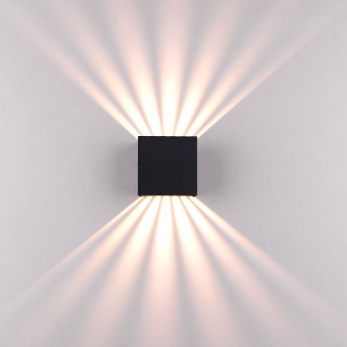 Solid Color Aluminum Square Outdoor Light
