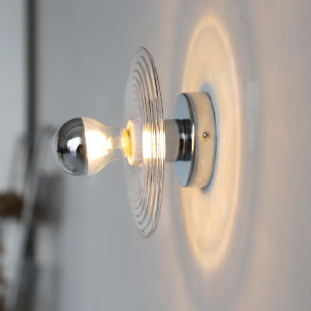 Water Ripple Transparent Glass Wall Lamp