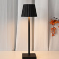 Aluminum Pleated Cone Touch Table Lamp