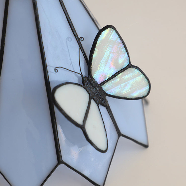 Butterfly Prismatic Metal Glass Table Lamp