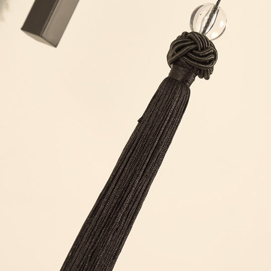Painted Fabric Lantern Tassel Wall Lamp