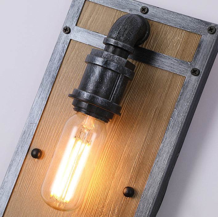 Wood Cage Wall Lamp
