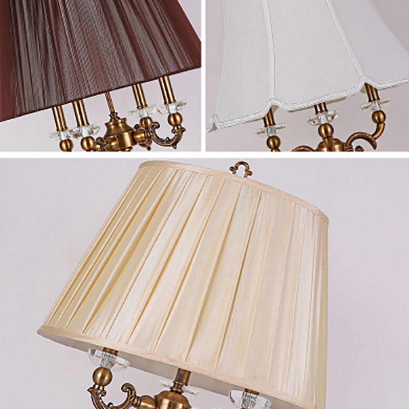 Zinc Alloy Crystal Table Lamp
