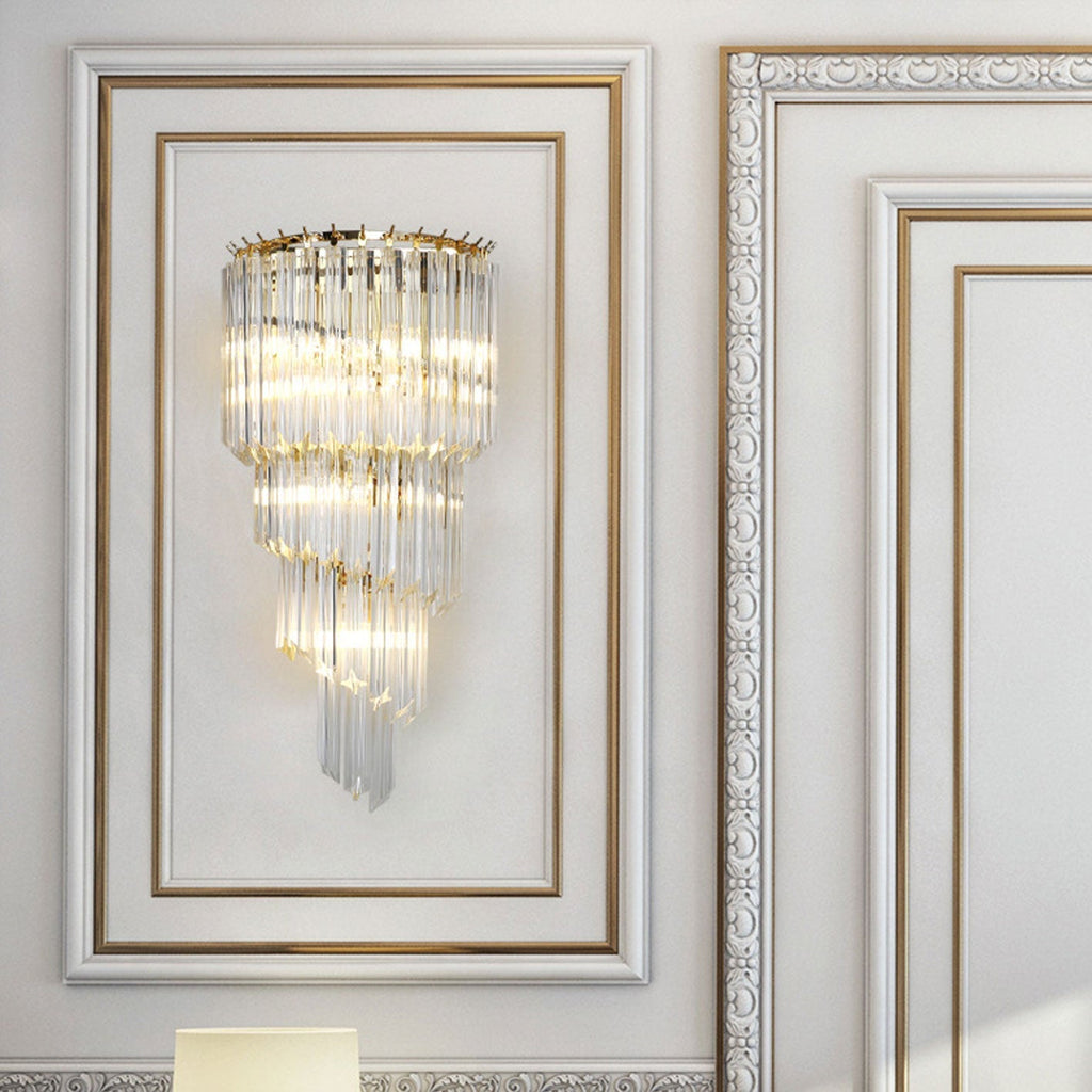 Crystal Four Layers 4-Light Wall Lamp