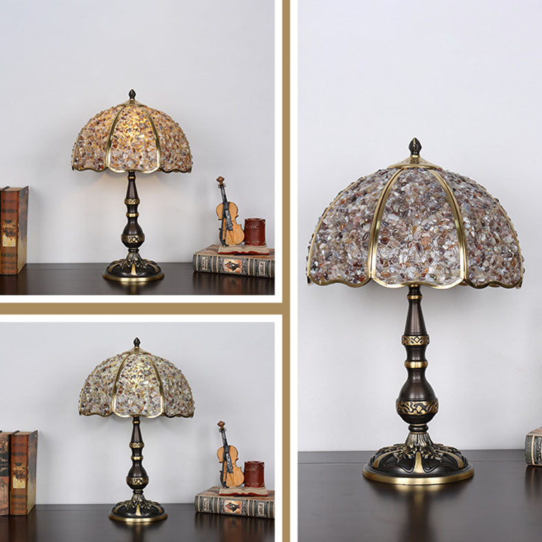 Umbrella Half Circle Full Table Lamp