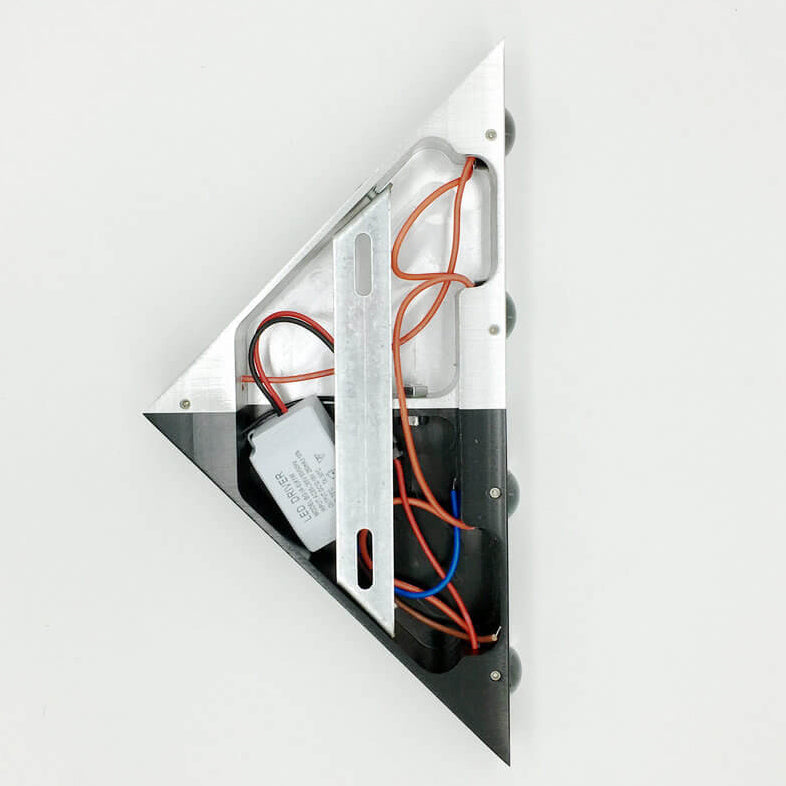 Aluminum Acrylic Stereo Triangle Wall Lamp