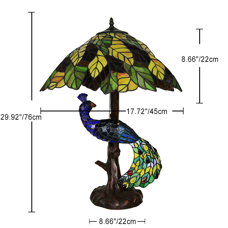 Dome Resin Glass Living 4-Light Table Lamp