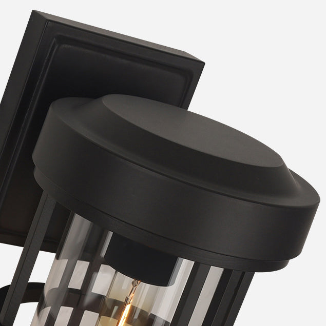 Aluminum Glass Cylinder Garden Outdoor Light