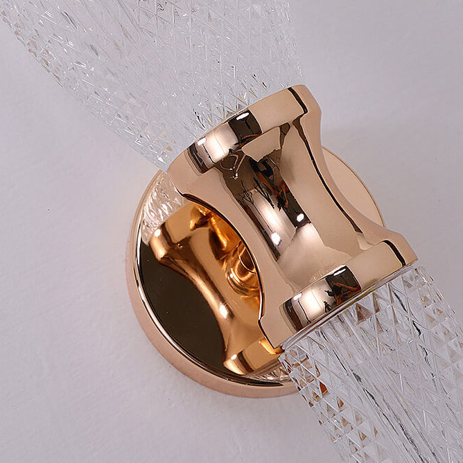 Column Acrylic Hardware Living 2-Light Wall Lamp