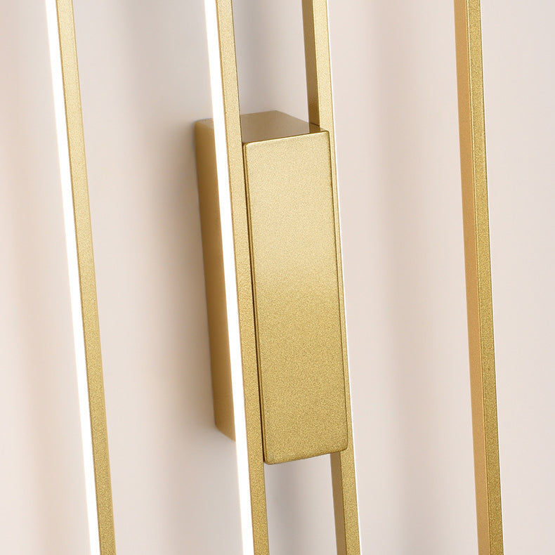 Rectangle Line Iron Silicone Wall Lamp