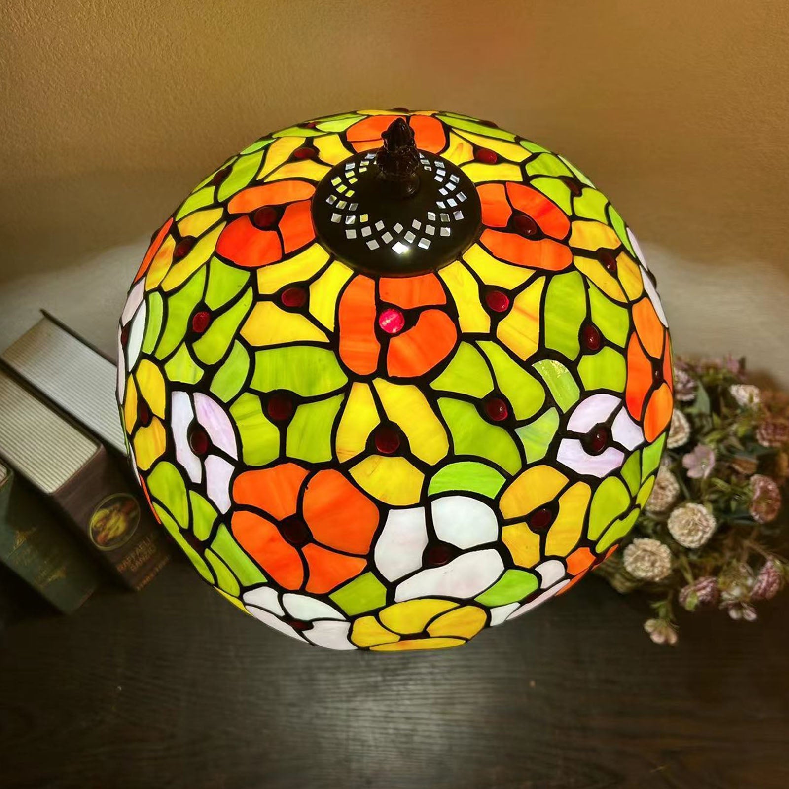 Resin Glass Dome Conic Table Lamp