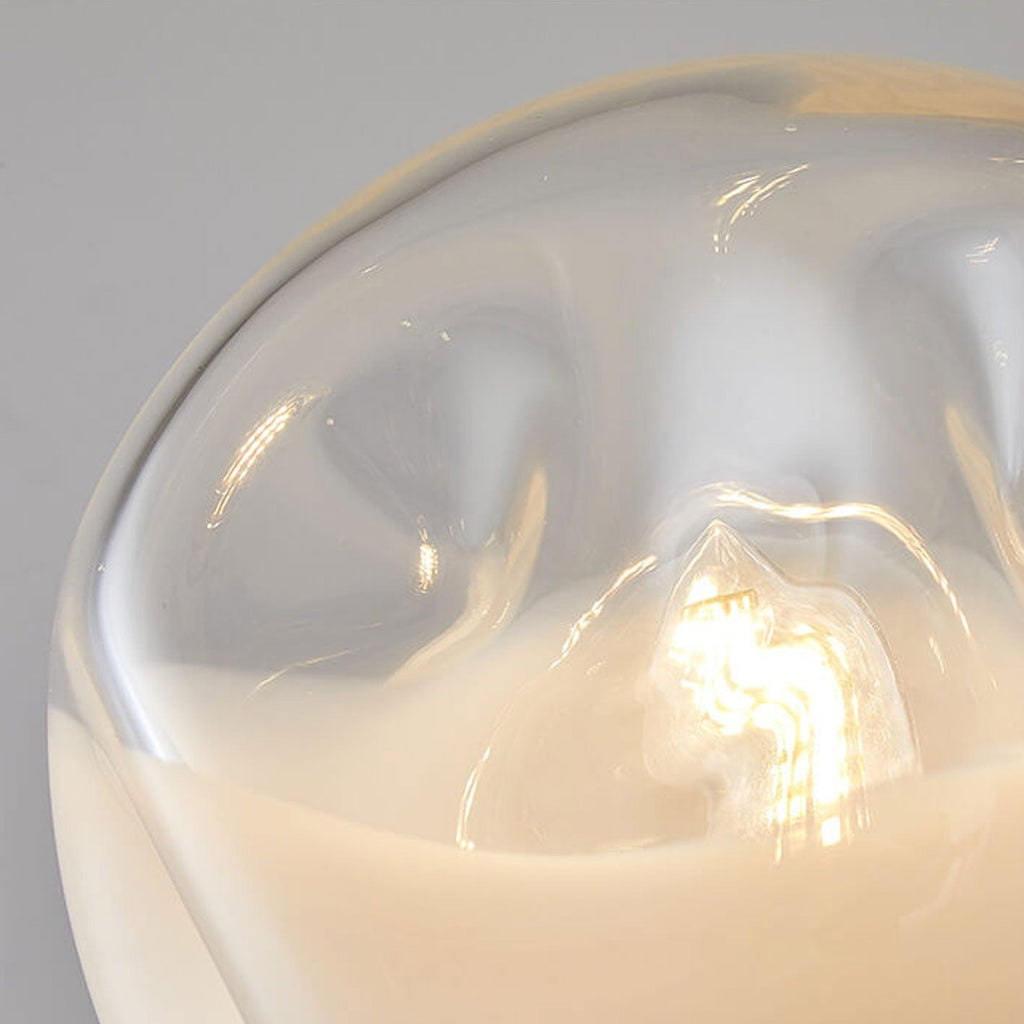Convex Glass Spherical Table Lamp