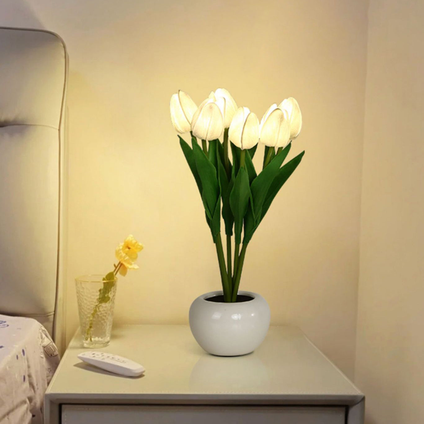 PU Ceramic Tulip Simulated Table Lamp