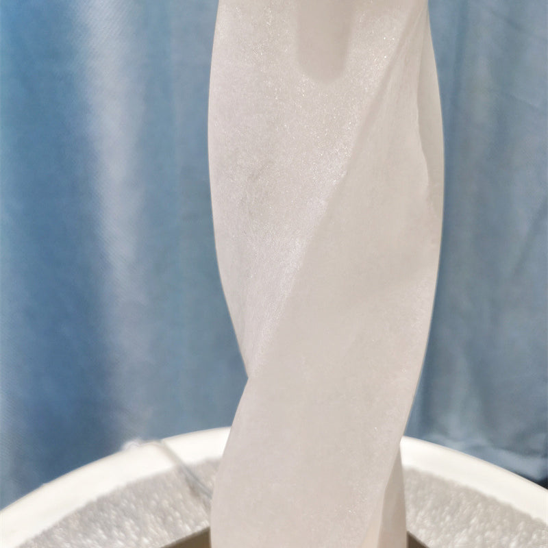 Cylinder Round Metal Marble Table Lamp