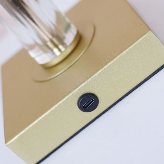 Cone Pleated Fabric Crystal Table Lamp