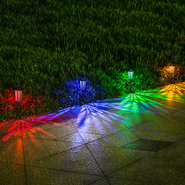 Hexagonal Plastic Lawn Insert Outdoor Light