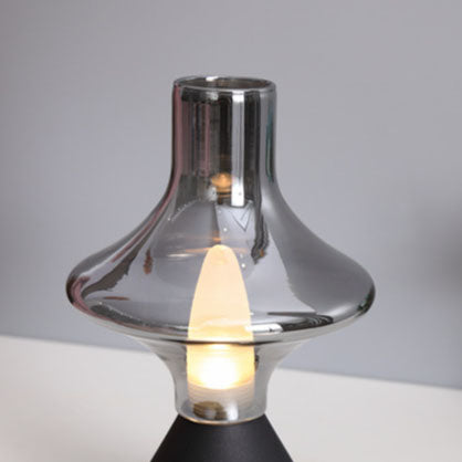 Glass Spinner Gyroscope Metal Table Lamp