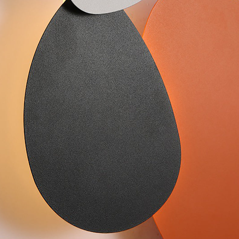 Geometric Iron Round Plate Wall Lamp