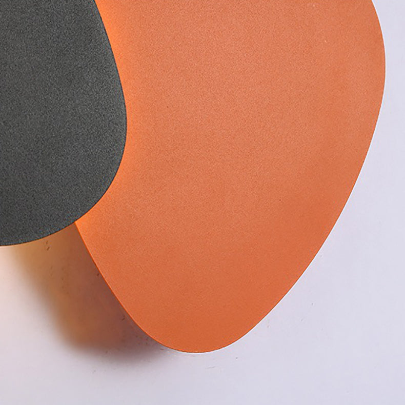 Geometric Iron Round Plate Wall Lamp