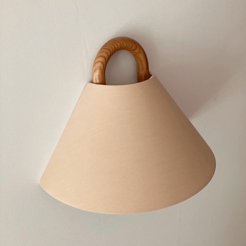 Original Solid Wood Pleated Wall Lamp