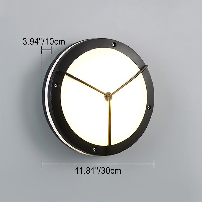 Aluminum Acrylic Circle Round Outdoor Light