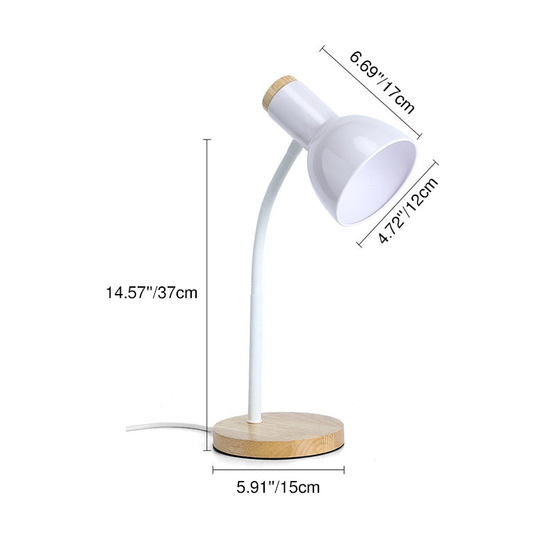 Iron Wooden Hose Foldable Table Lamp