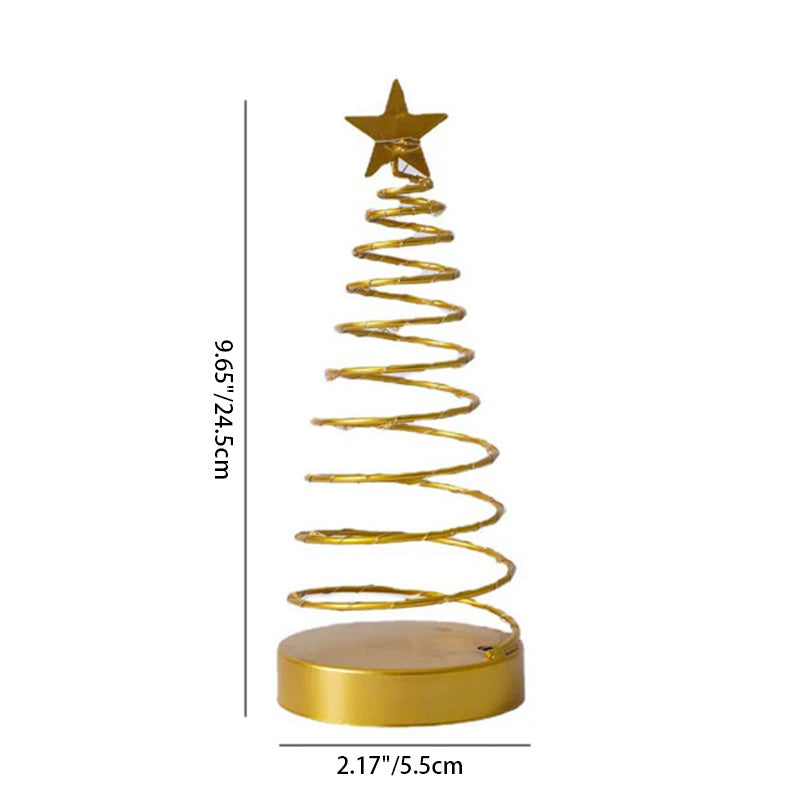 Spiral Star Christmas Decorative Table Lamp