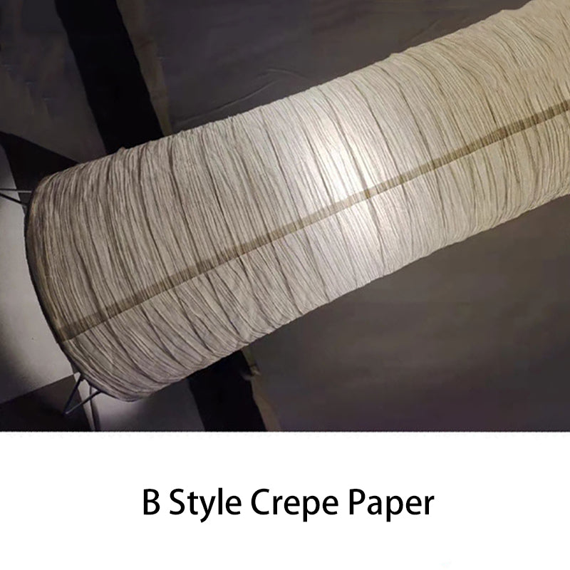 Contemporary Nordic Paper Column 2-Light Floor Lamp