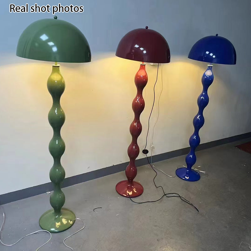 Contemporary Scandinavian Cream Mushroom Floor Lamp
