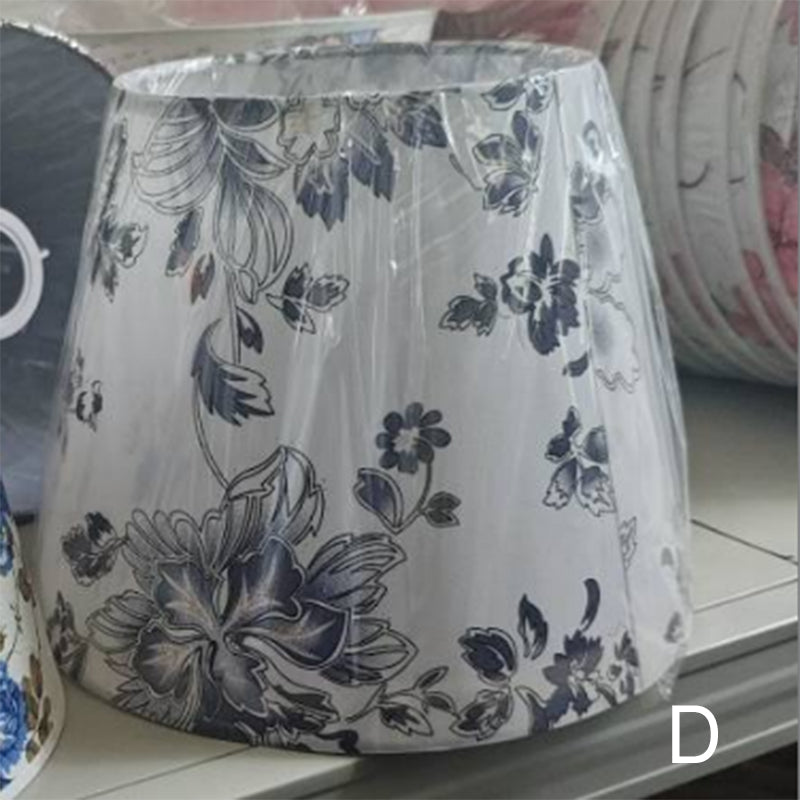 Floral Fabric Iron Vase Table Lamp
