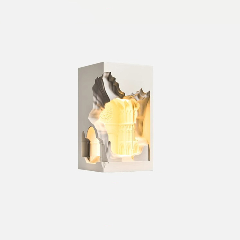 Plaster Castle Palace Embedded Wall Lamp
