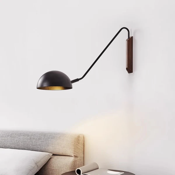 Hemisphere Iron Bedroom Wall Lamp