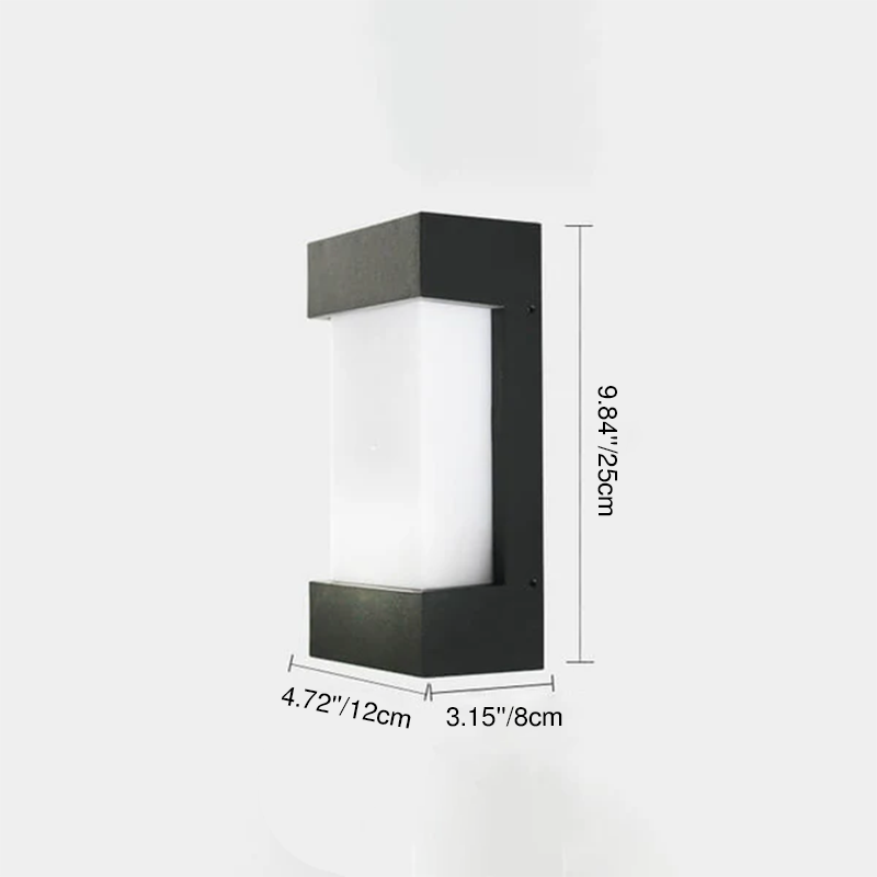 Square Acrylic Outdoor Light