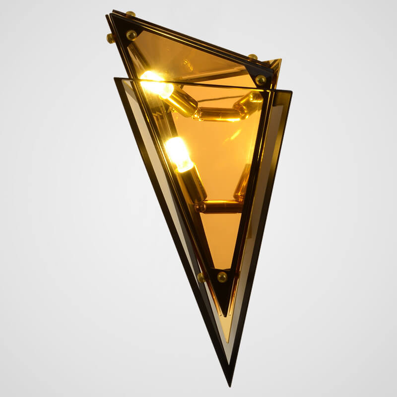 Glass Triangle Wall Lamp