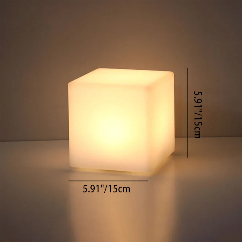 Geometry PE Battery Remote Table Lamp