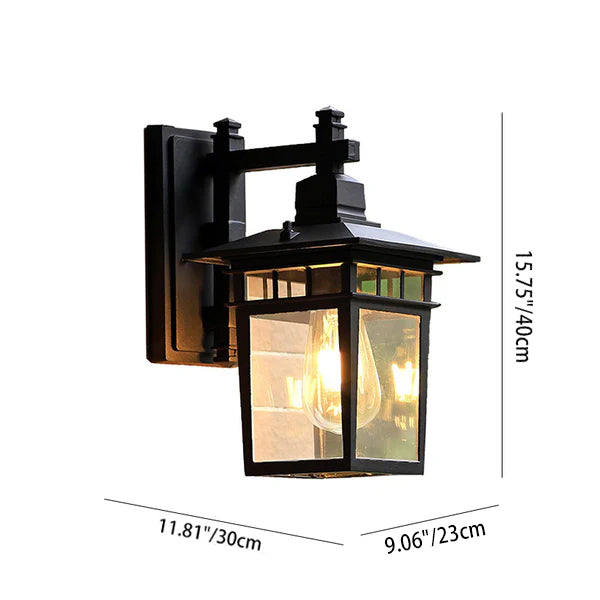 Cast Aluminum Iron Glass Outdoor Light