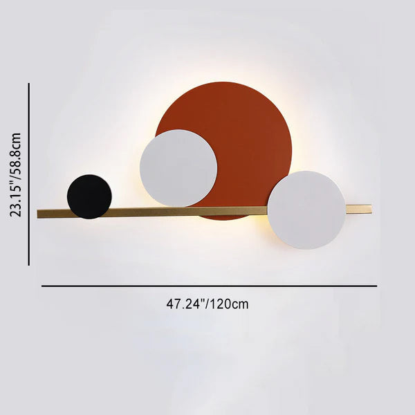 Stitching Circle Iron Acrylic Wall Lamp