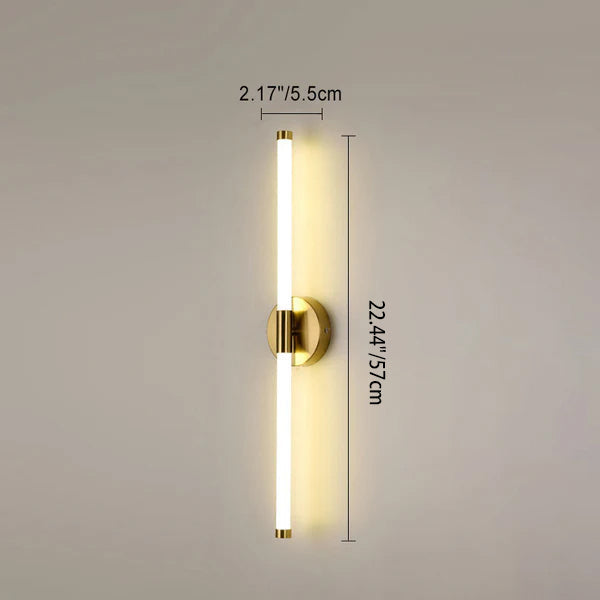Round Long Strip Iron Wall Lamp