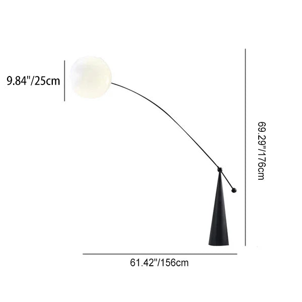 Contemporary Creative Tapered Base Floor Lamp