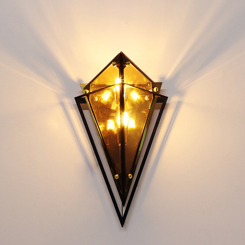 Glass Triangle Wall Lamp