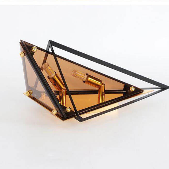 Glass Triangle Wall Lamp