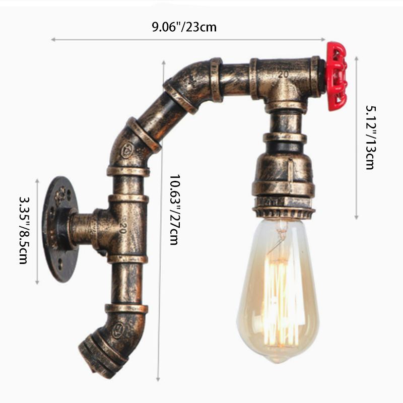 Iron Faucet Wall Lamp