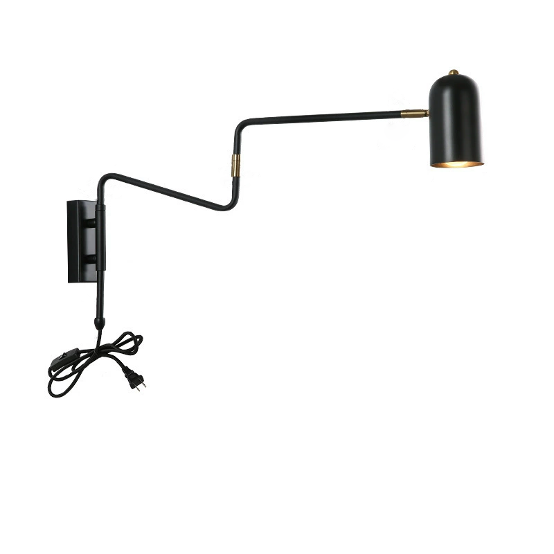 Iron Cylinder Long Pole Wall Lamp
