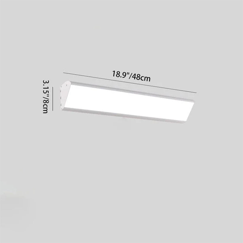 Rectangular Aluminum PC Patio Outdoor Light