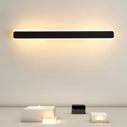 Rectangular Iron Acrylic Living Wall Lamp