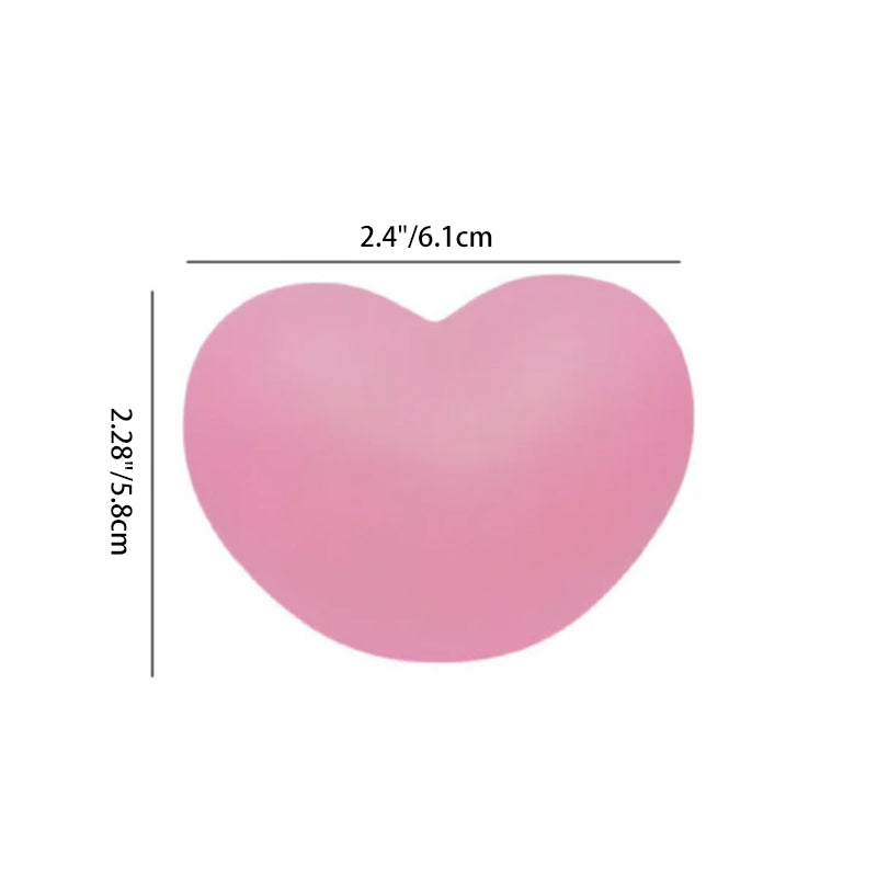 Rubber Coating Heart Night Table Lamp