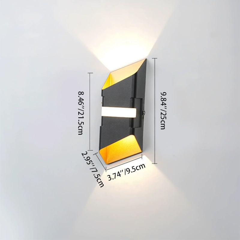 Square Aluminum Glass Up Outdoor Light
