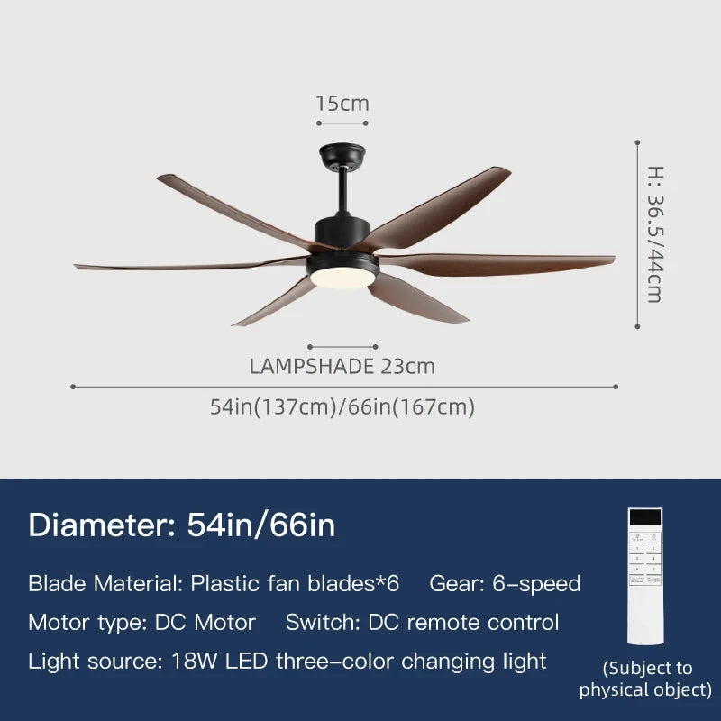 Inverter Ceiling Fan with LED Light