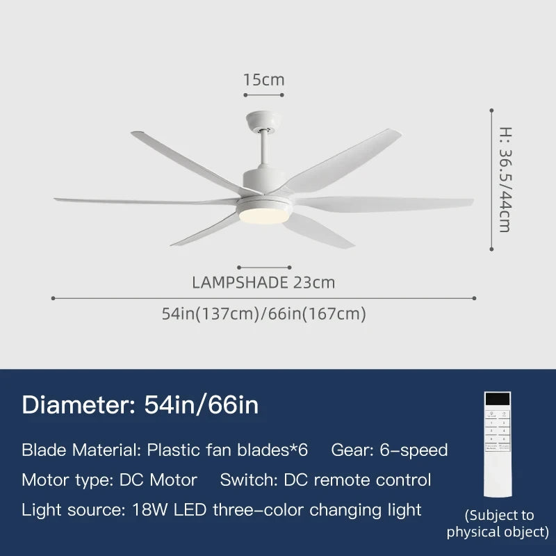 Inverter Ceiling Fan with LED Light